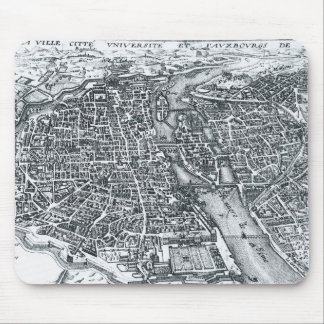 Alfombrilla De Ratón Mapa de calle del vintage de París Francia