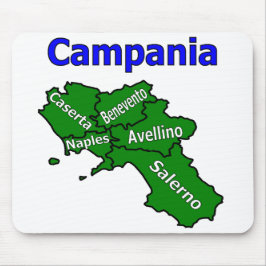 Alfombrilla De Ratón Mapa de Campania con Provincias