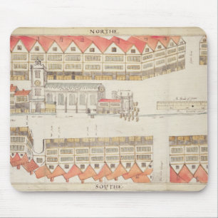 Alfombrilla De Ratón Mapa de Cheapside, Londres, 1585