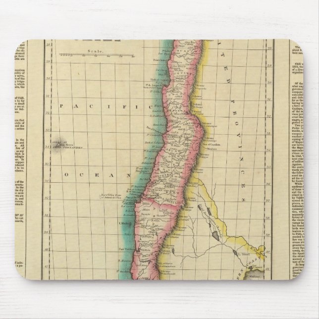 Alfombrilla De Ratón Mapa De Chile (Frente)