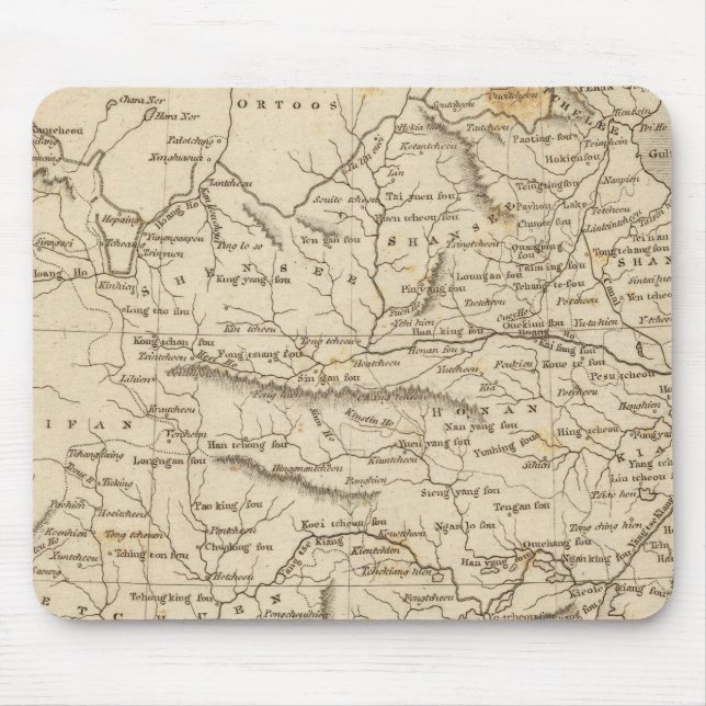 Alfombrilla De Ratón Mapa de China por Arrowsmith (Frente)