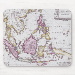 Alfombrilla De Ratón Mapa de China y de Indonesia el   1710