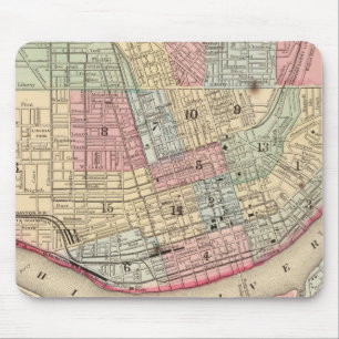 Alfombrilla De Ratón Mapa de Cincinnati por Mitchell