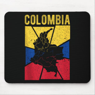Alfombrilla De Ratón Mapa de Colombia Bandera Patriota Nacional Colombi