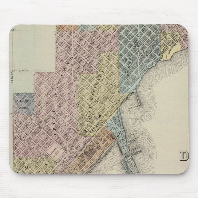 Alfombrilla De Ratón Mapa de Duluth, condado de St. Louis, Minnesota (Frente)