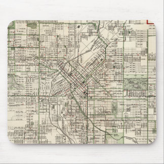 Alfombrilla De Ratón Mapa de época de Denver Colorado (1920)