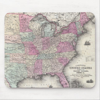 Alfombrilla De Ratón Mapa de época de los Estados Unidos orientales (18