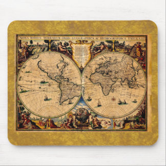 Alfombrilla De Ratón Mapa de época Nova totius terrarum 1625