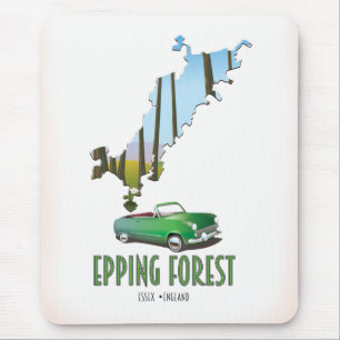 Alfombrilla De Ratón Mapa de Epping Forest Essex England