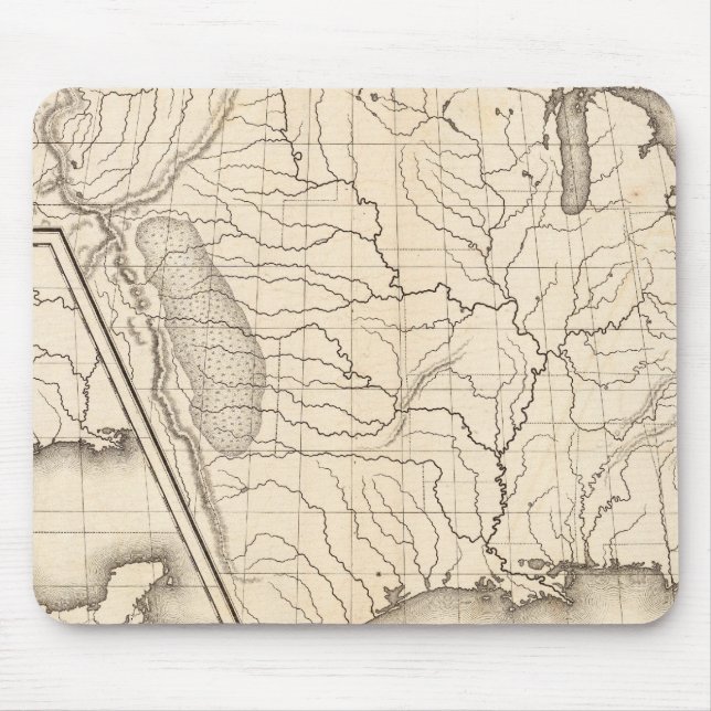 Alfombrilla De Ratón Mapa de Estados Unidos y Texas (Frente)