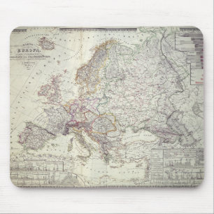 Alfombrilla De Ratón Mapa de Europa, 1841