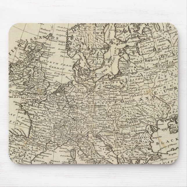 Alfombrilla De Ratón Mapa de Europa 3 (Frente)