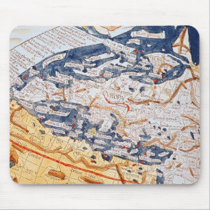 Alfombrilla De Ratón Mapa de Europa Central, 1486