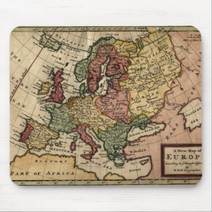 Alfombrilla De Ratón Mapa de Europa de 1721 de Herman Moll