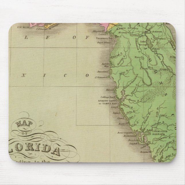 Alfombrilla De Ratón Mapa de Florida (Frente)