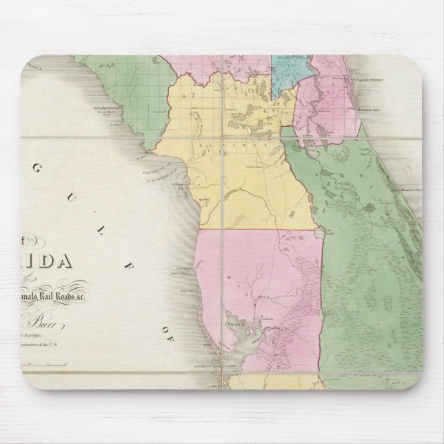 Alfombrilla De Ratón Mapa de Florida 2 (Frente)
