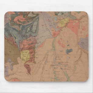 Alfombrilla De Ratón Mapa de Geología, parte nacional de Yellowstone, 