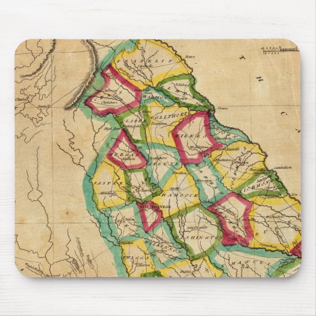 Alfombrilla De Ratón Mapa de Georgia (Frente)