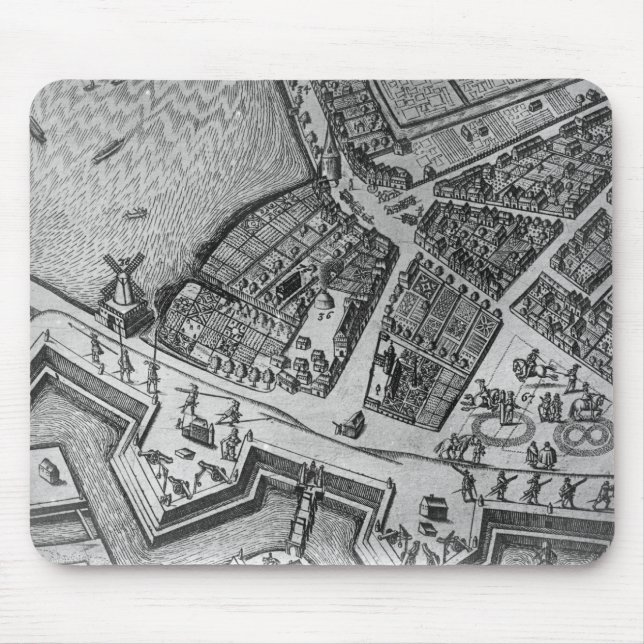 Alfombrilla De Ratón Mapa de Hamburgo (Frente)