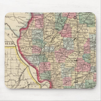 Alfombrilla De Ratón Mapa de Illinois de Mitchell