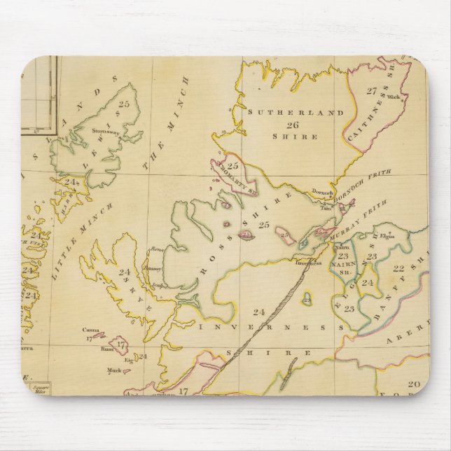 Alfombrilla De Ratón Mapa de índices (Frente)
