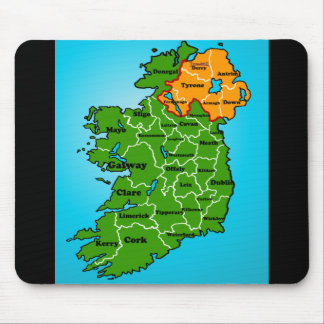Alfombrilla De Ratón Mapa de Irlanda (condados)