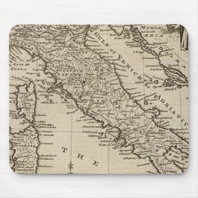 Alfombrilla De Ratón Mapa de Italia (Frente)