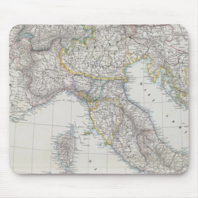Alfombrilla De Ratón Mapa de Italia (Frente)