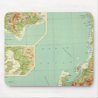Alfombrilla De Ratón Mapa de Japón con rutas marítimas