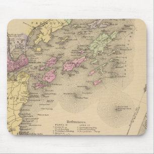 Alfombrilla De Ratón Mapa de la bahía de Casco