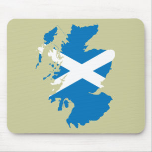 Alfombrilla De Ratón Mapa de la bandera de Escocia