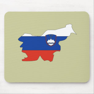 Alfombrilla De Ratón Mapa de la bandera de Eslovenia