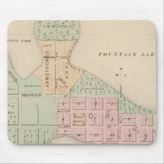 Alfombrilla De Ratón Mapa de la ciudad de Albert Lea, Minnesota