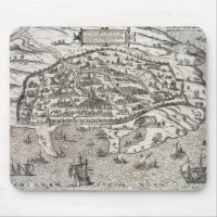 Mapa de la ciudad de Alexandría en Egipto, c.1625