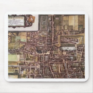 Alfombrilla De Ratón Mapa de la ciudad de Réplica de La Haya 1649