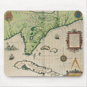 Alfombrilla De Ratón Mapa de la Florida, de 'Narratio breve