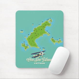 Alfombrilla De Ratón Mapa de la isla Con Son Vietnam