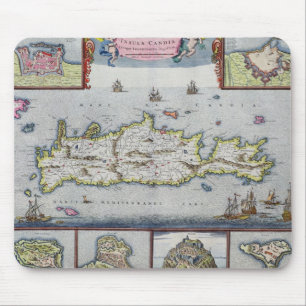 Alfombrilla De Ratón Mapa de la isla de Candia
