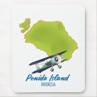 Alfombrilla De Ratón mapa de la isla Penida
