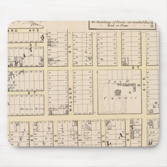 Alfombrilla De Ratón Mapa de la Isla Rhode de la Providencia Oriental (Frente)