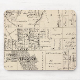 Alfombrilla De Ratón Mapa de la sección del condado de Tulare T17S R23