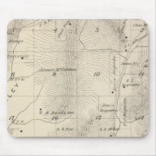 Alfombrilla De Ratón Mapa de la sección del condado de Tulare T17S R27E