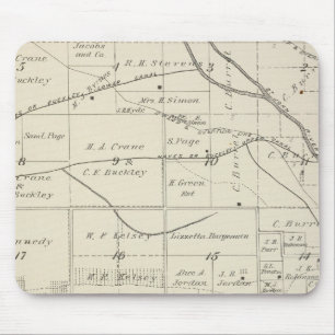 Alfombrilla De Ratón Mapa de la sección del condado de Tulare T18S R24E
