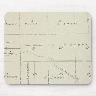 Alfombrilla De Ratón Mapa de la sección del condado de Tulare T21S R22