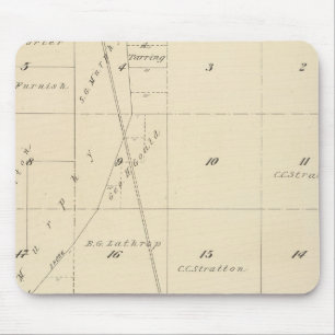 Alfombrilla De Ratón Mapa de la sección del condado de Tulare T24S R24