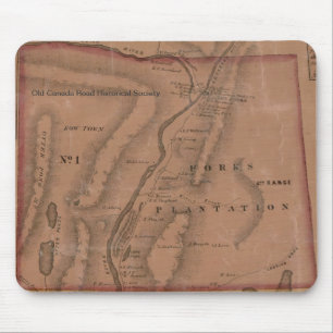 Alfombrilla De Ratón Mapa de las bifurcaciones, Maine - Mouspad del