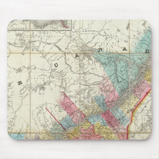 Alfombrilla De Ratón Mapa De Las Provincias De Canadá (Frente)