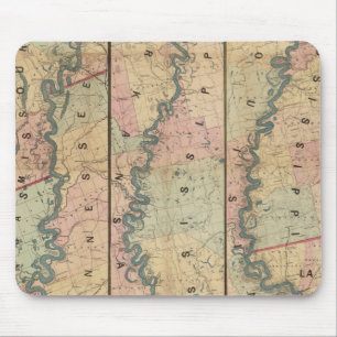 Alfombrilla De Ratón Mapa de Lloyd del río Misisipi Inferior