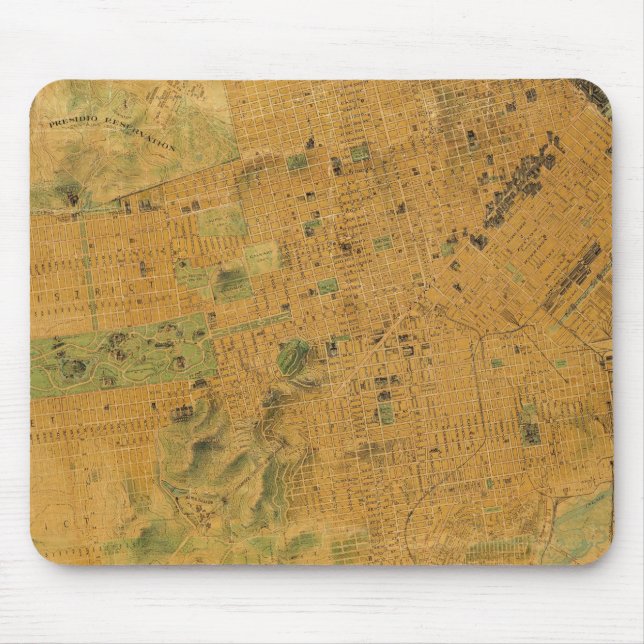Alfombrilla De Ratón Mapa de los Caballeros de San Francisco (Frente)