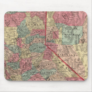 Alfombrilla De Ratón Mapa de los estados de California y Nevada